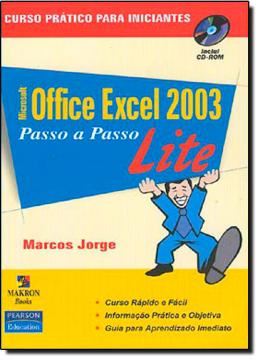Imagem de MICROSOFT OFFICE EXCEL 2003 - PASSO A PASSO LITE COM CD-ROM