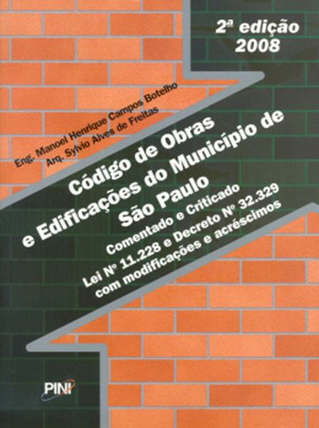 Picture of CODIGO DE OBRAS E EDIFICACOES DO MUNICIPIO DE SAO PAULO  2ª EDICAO