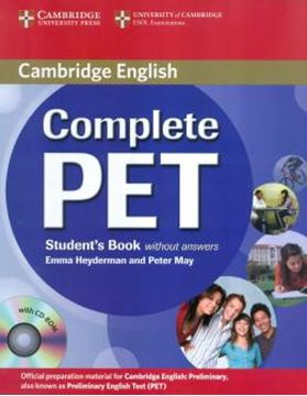 Imagem de COMPLETE PET SB WITHOUT ANSWER WITH CD-ROM
