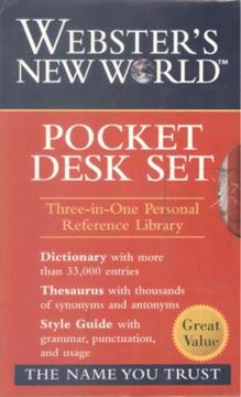 Imagem de WEBSTER´S NEW WORLD POCKET DESK SET