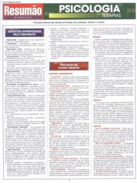 Imagem de RESUMAO - PSICOLOGIA TERAPIAS