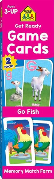 Picture of GET READY GAME CARDS GO FISH & MEMORY MATCH FARM 2-PACK