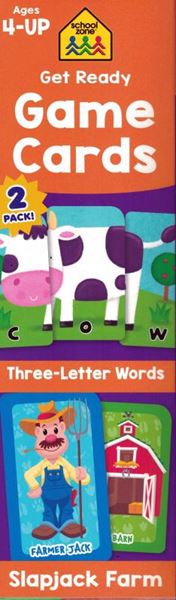 Picture of GET READY GAME CARDS THREE-LETTER WORDS & SLAPJACK FARM 2-PACK