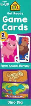 Imagem de GET READY GAME CARDS FARM ANIMAL RUMMY & DINO DIG 2-PACK