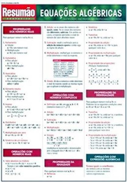 Picture of RESUMAO - EQUACOES ALGEBRICAS