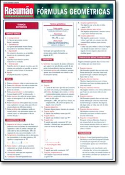 Picture of RESUMAO - FORMULAS GEOMETRICAS