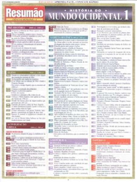 Picture of RESUMAO - HISTORIA DO MUNDO OCIDENTAL 1 - 2ª ED.
