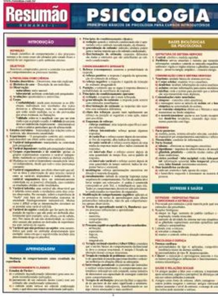 Picture of RESUMAO - PSICOLOGIA