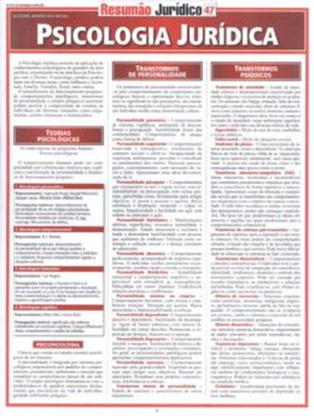Picture of RESUMAO - PSICOLOGIA JURIDICA