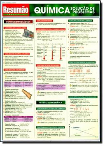 Picture of RESUMAO - QUIMICA - SOLUCAO DE PROBLEMAS