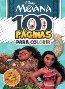 Imagem de 100 PAGINAS COLORIR - MOANA 