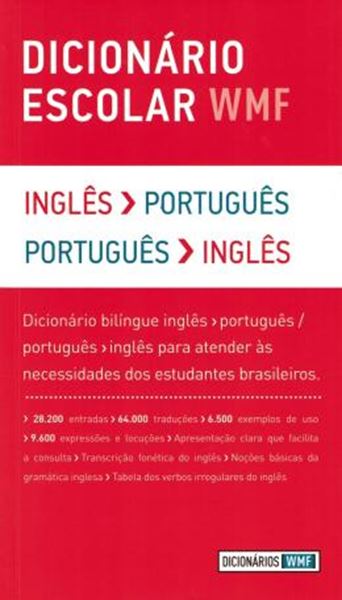 Picture of DICIONARIO ESCOLAR WMF - INGLES-PORTUGUES / PORTUGUES-INGLES