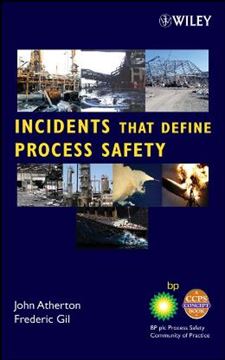 Imagem de INCIDENTS THAT DEFINE PROCESS SAFETY
