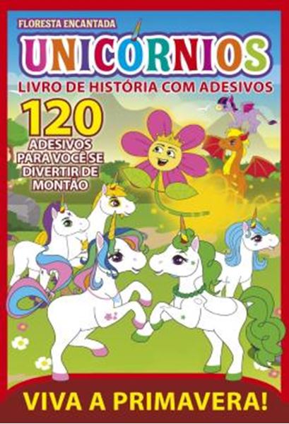 Picture of UNICORNIOS - FLORESTA ENCANTADA - LIVRO DE HISTORIA COM ADESIVOS