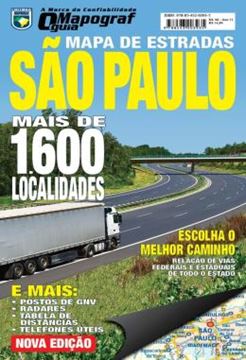 Imagem de MAPA DE ESTRADAS SAO PAULO - GUIA MAPOGRAF