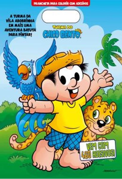 Picture of TURMA DO CHICO BENTO PRANCHETA PARA COLORIR COM ADESIVOS