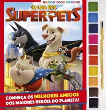 Imagem de DC LIGA DOS SUPERPETS - LIVRO PARA PINTAR COM AQUARELA