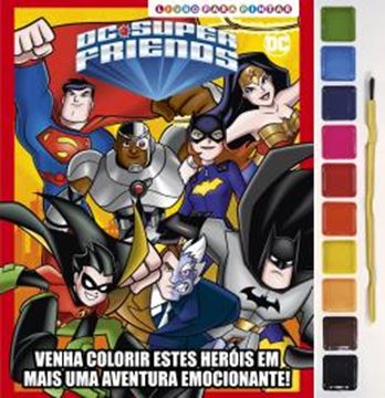 Imagem de DC SUPER FRIENDS VOL. 2 - LIVRO PARA PINTAR COM AQUARELA