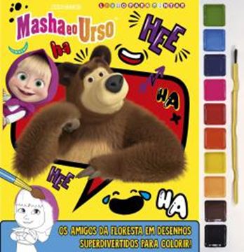 Imagem de MASHA E O URSO VOL. 5 - LIVRO PARA PINTAR COM AQUARELA
