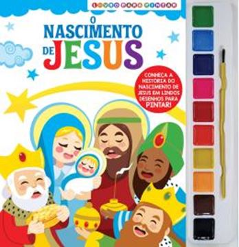 Imagem de O NASCIMENTO DE JESUS - LIVRO PARA PINTAR COM AQUARELA