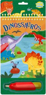 Imagem de COLORINDO COM AGUA - DINOSSAUROS