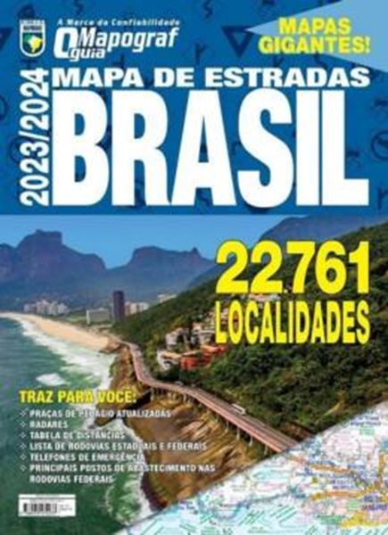 Picture of GUIA MAPOGRAF MAPA DE ESTRADAS BRASIL 2023/2024 - GIGANTE - 9ªED