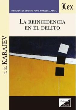 Imagem de LA REINCIDENCIA EN EL DELITO