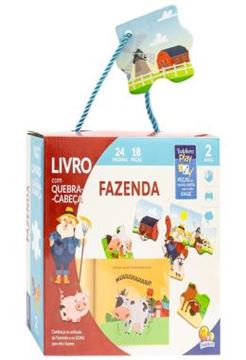 Imagem de TODOLIVRO PLAY - LIVRO COM QUEBRA-CABECA - FAZENDA