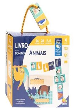 Imagem de TODOLIVRO PLAY - LIVRO COM DOMINO - ANIMAIS