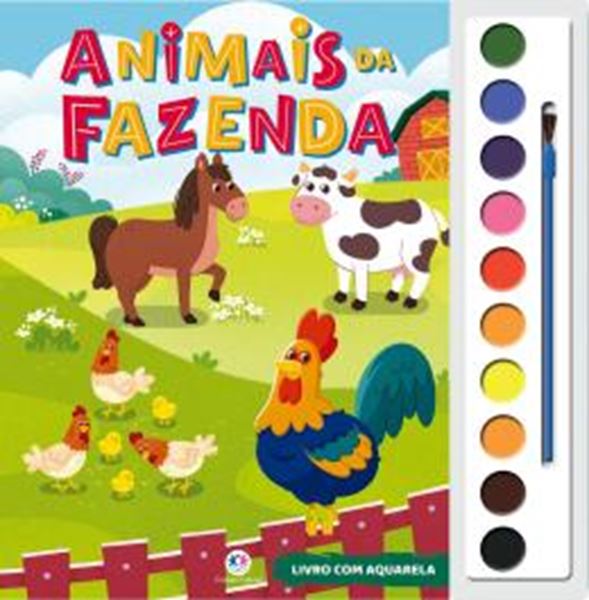 Picture of COL. LIVRO COM AQUARELA - ANIMAIS DA FAZENDA