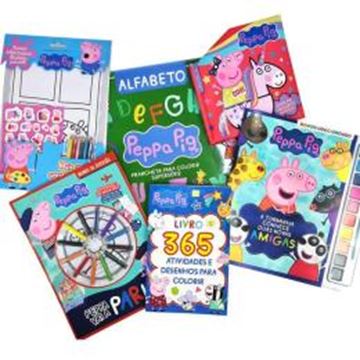 Imagem de PEPPA PIG KIT LIVROS PARA COLORIR E ATIVIDADES