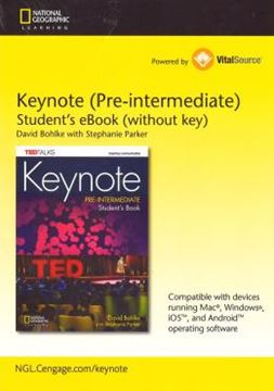Imagem de KEYNOTE PRE-INTERMEDIATE STUDENTS EBOOK WO ANSWERS PAC