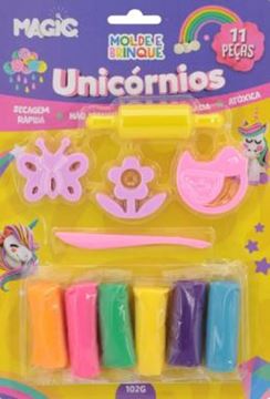 Imagem de MOLDE E BRINQUE 11 PECAS - UNICORNIOS