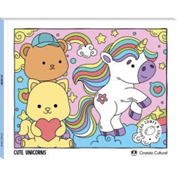 Picture of COMFY & COZY BOOKS - CUTE UNICORNS - LIVRO DE COLORIR