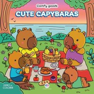 Imagem de COMFY GOODS - CUTE CAPYBARAS - LIVRO DE COLORIR