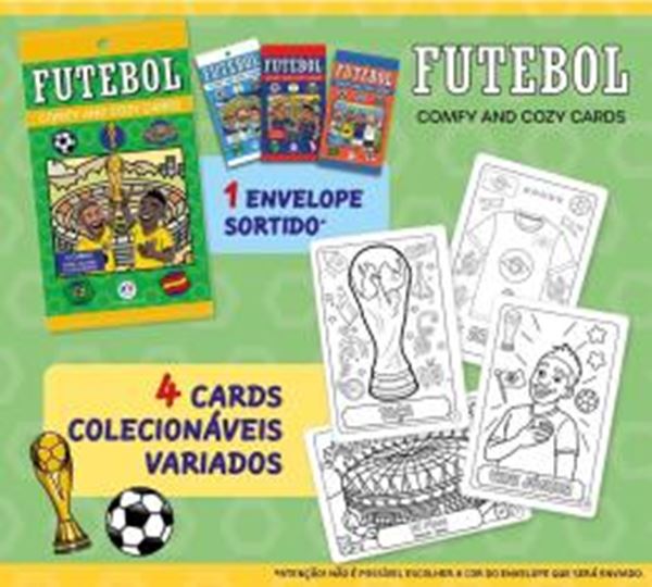 Picture of FUTEBOL - COMFY AND COZY 4 CARDS PARA COLORIR E COLECIONAR