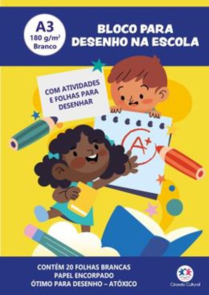 Picture of BLOCO PARA DESENHO A3 180G - 20 FOLHAS BRANCAS