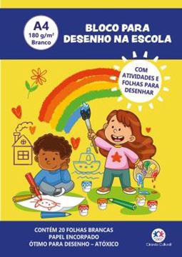 Imagem de BLOCO PARA DESENHO A4 180G - 20 FOLHAS BRANCAS
